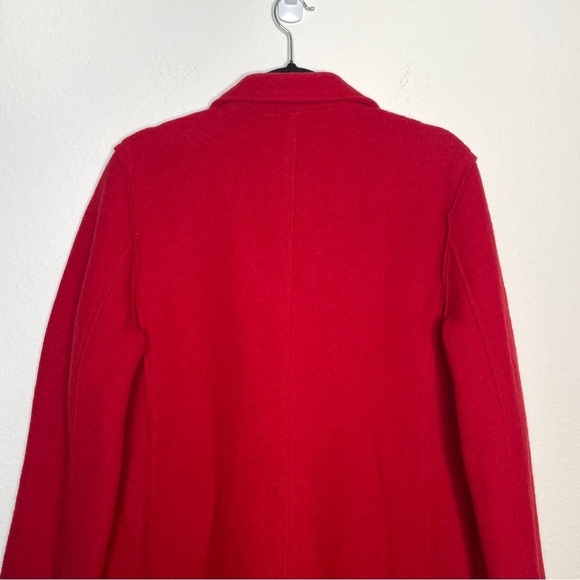 J. Crew Daphne Topcoat in Italian Boiled Wool Red Size 14 - Picture 5 of 8